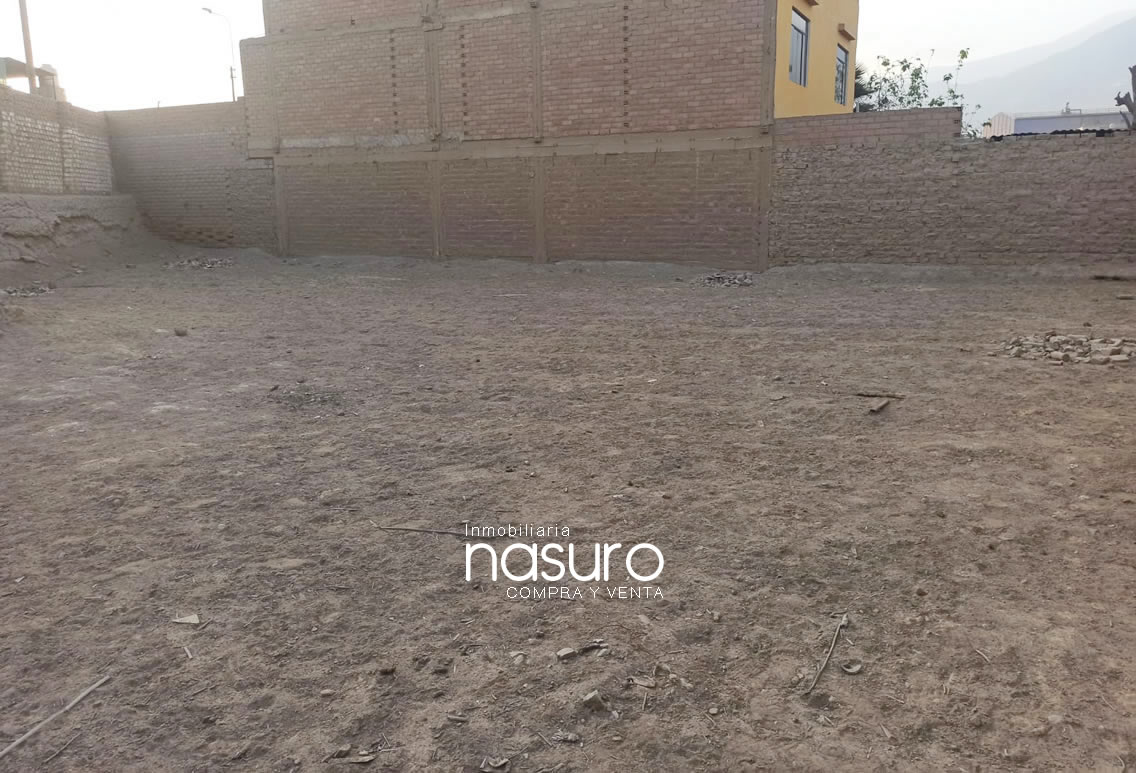 Se vende terreno cercado de 508 m2 en Huachipa