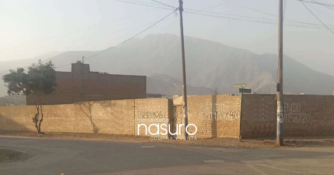 Se vende terreno cercado de 508 m2 en Huachipa