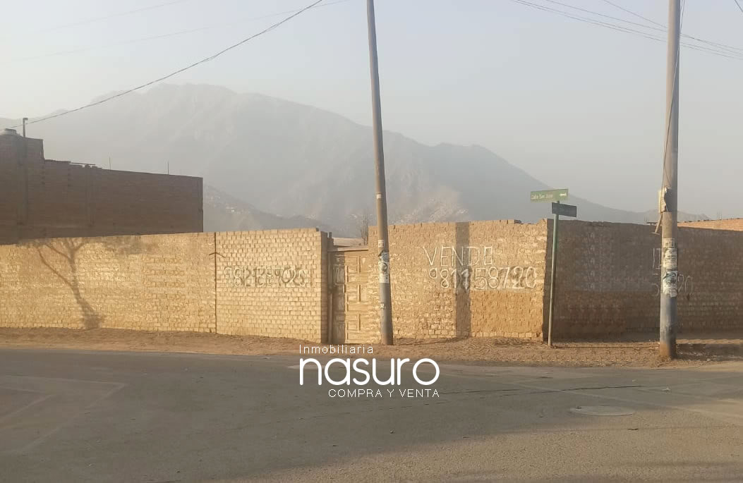 Se vende terreno cercado de 508 m2 en Huachipa