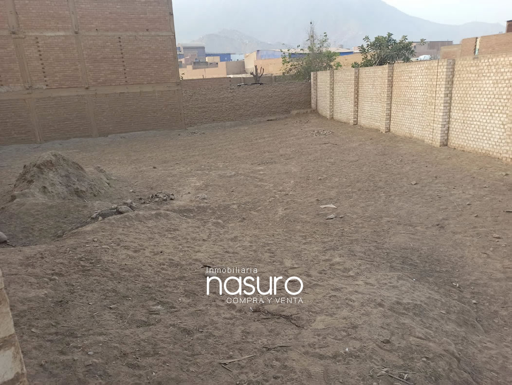 Se vende terreno cercado de 508 m2 en Huachipa