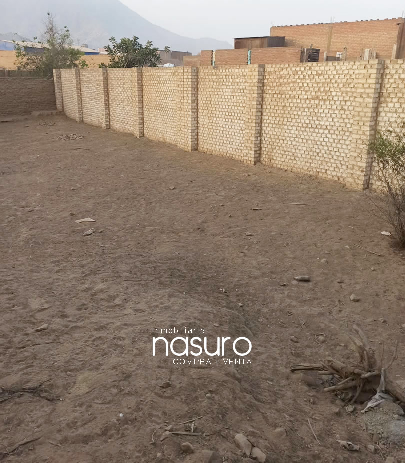 Se vende terreno cercado de 508 m2 en Huachipa