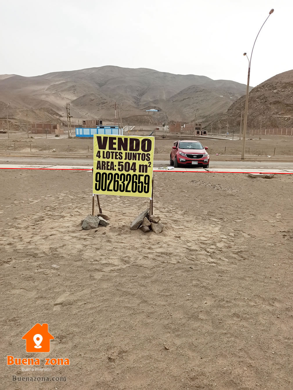 Venta de 4 lotes juntos en zona comercial distrito Santa Rosa