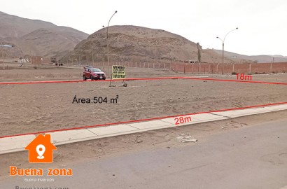 Venta de 4 lotes juntos en zona comercial distrito Santa Rosa